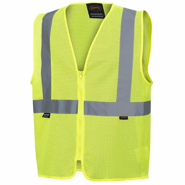 Pioneer Polyester Mesh Vest, Green, Small V1025060U-S